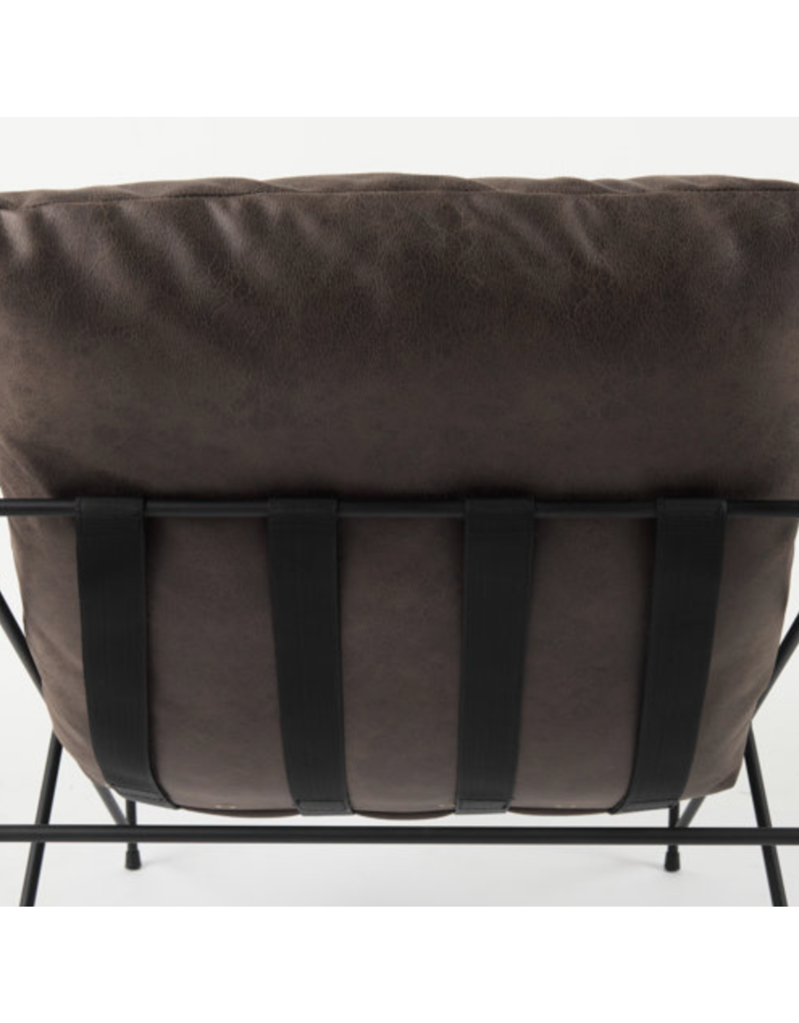 Leonidas Brown Faux Leather Chair