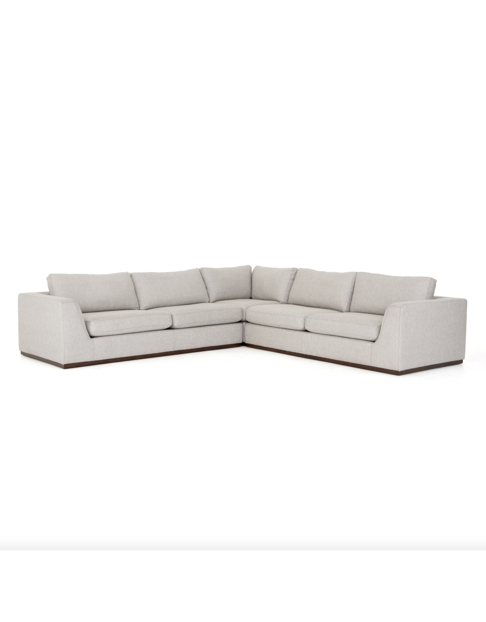 Colt 3 Piece Sectional in Aldred Silver