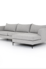 Madeline 2 Piece Sectional in Lashon Fog
