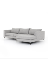 Madeline 2 Piece Sectional in Lashon Fog
