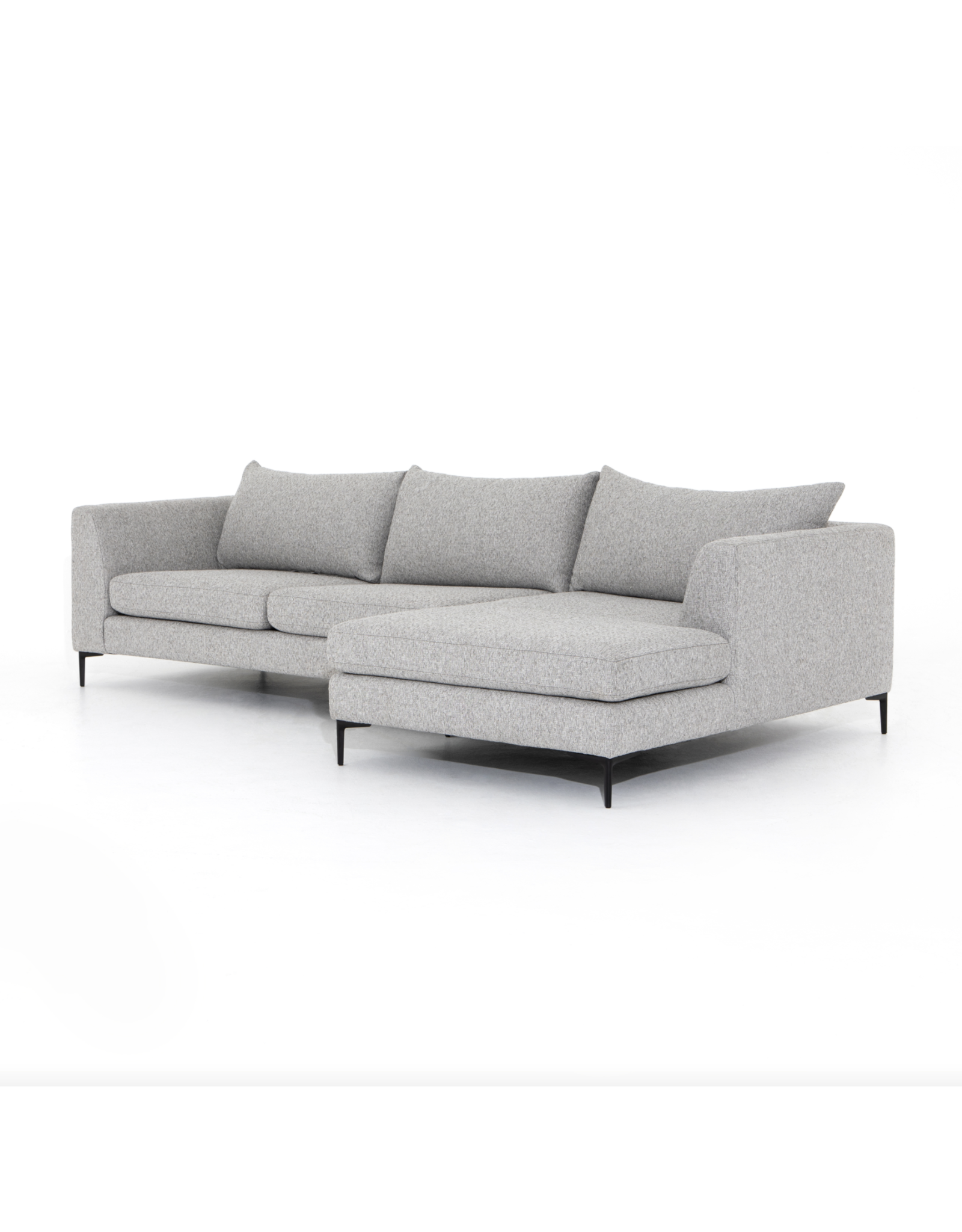 Madeline 2 Piece Sectional in Lashon Fog