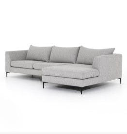 Madeline 2 Piece Sectional in Lashon Fog