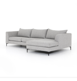 Madeline 2 Piece Sectional in Lashon Fog