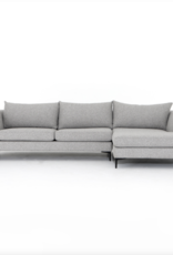 Madeline 2 Piece Sectional in Lashon Fog