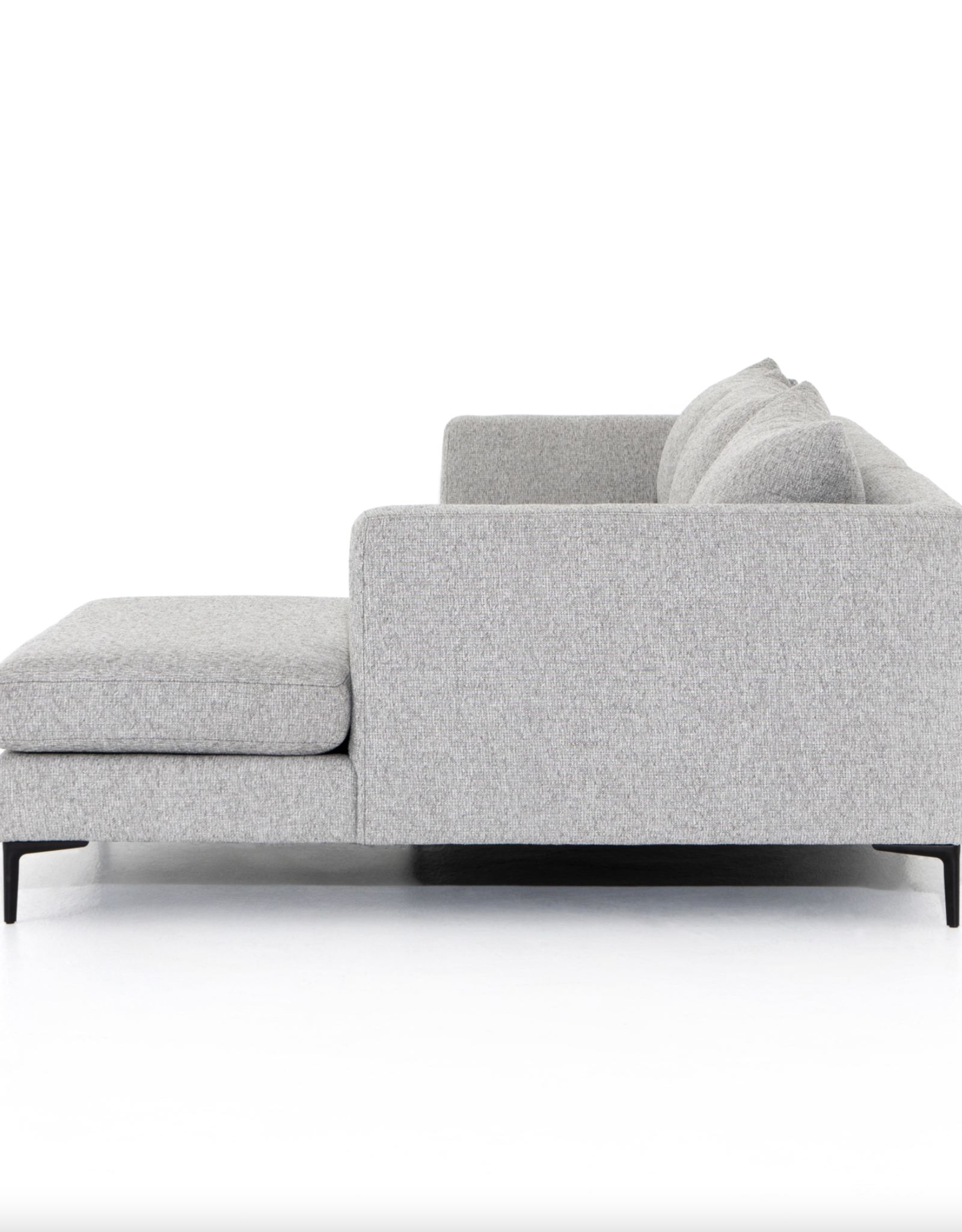 Madeline 2 Piece Sectional in Lashon Fog