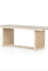 Clarita Dining Table in White Wash Mango