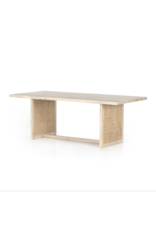 Clarita Dining Table in White Wash Mango