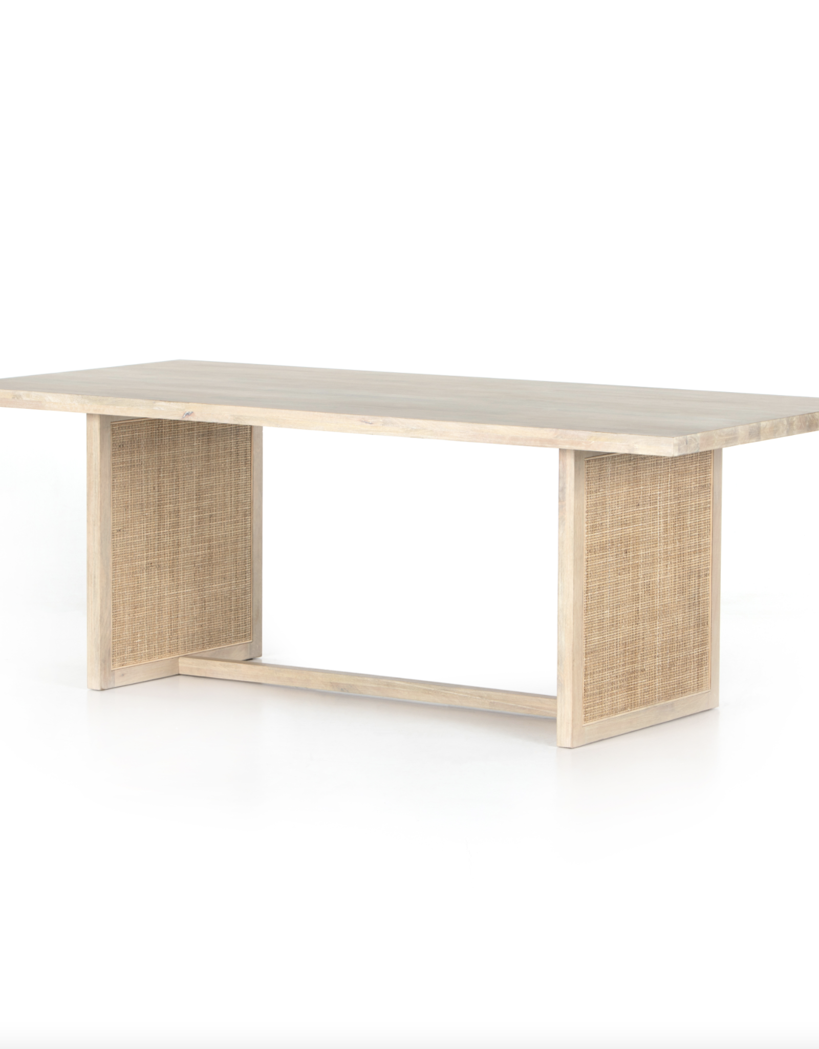 Clarita Dining Table in White Wash Mango