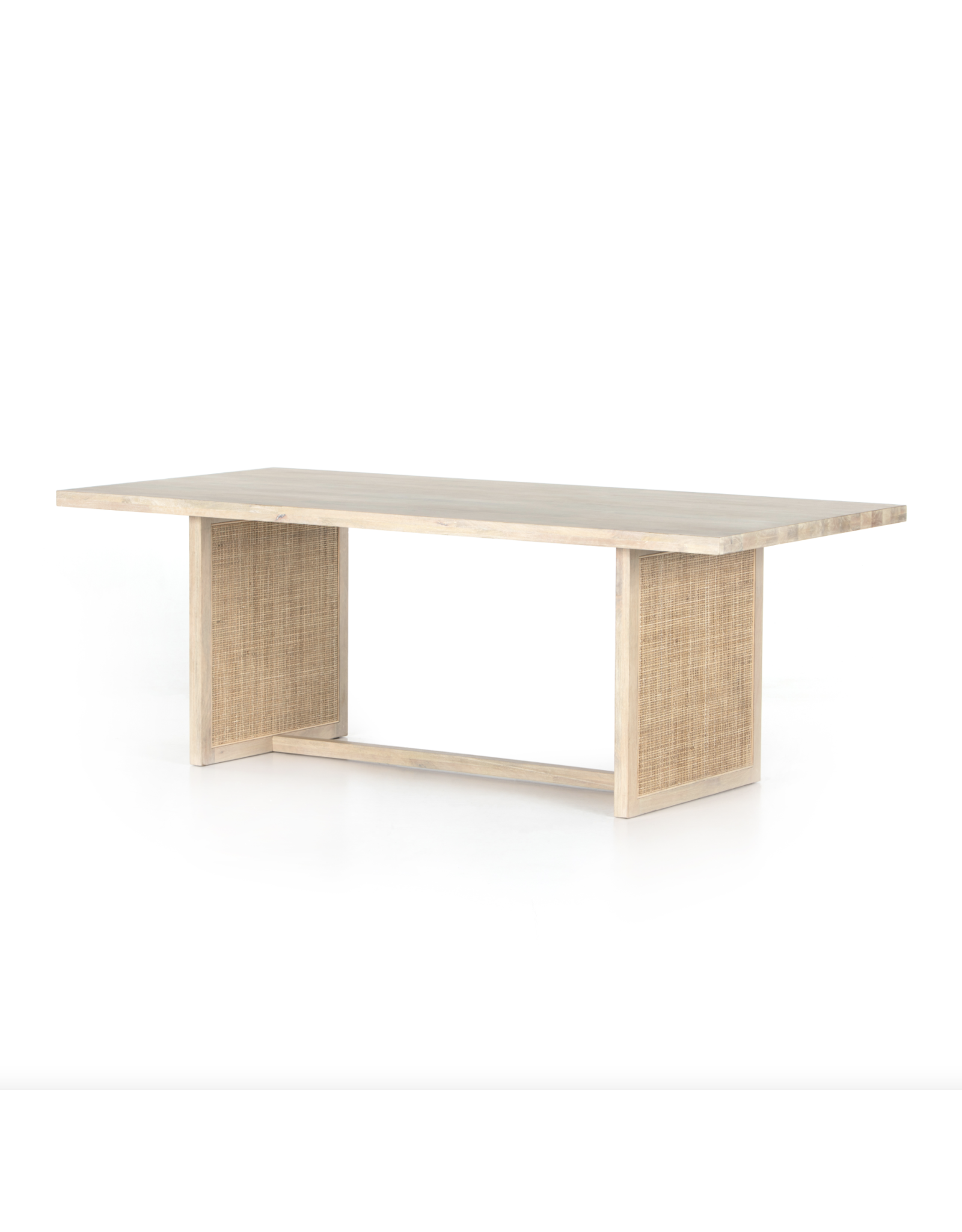 Clarita Dining Table in White Wash Mango