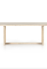 Clarita Dining Table in White Wash Mango
