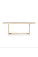 Clarita Dining Table in White Wash Mango