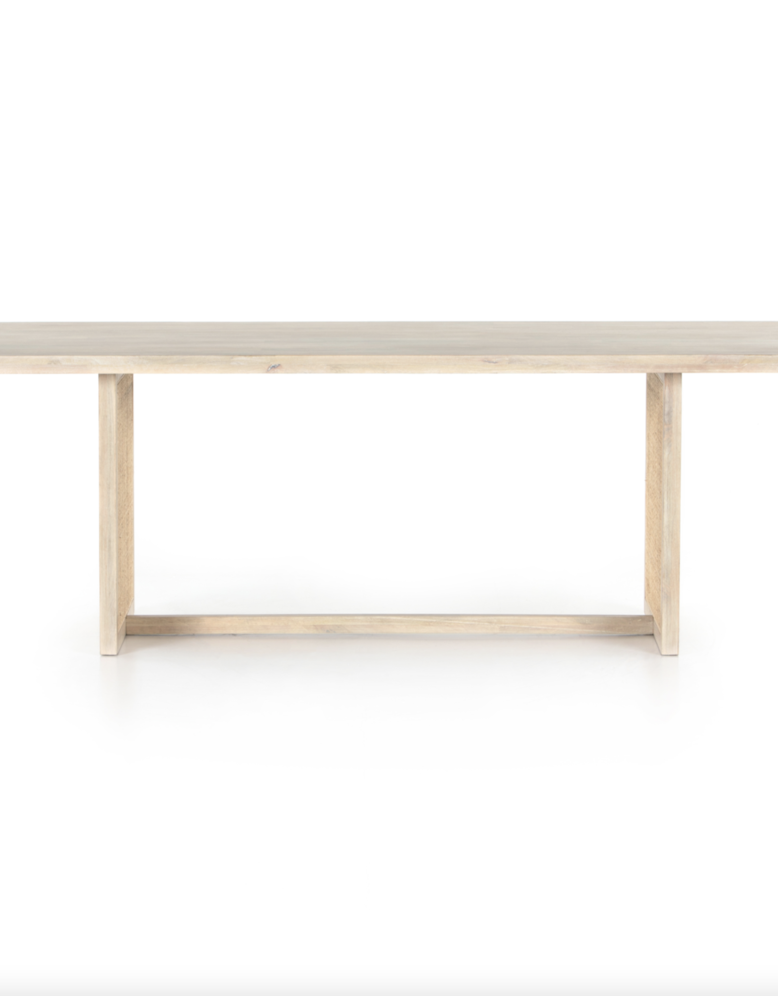 Clarita Dining Table in White Wash Mango