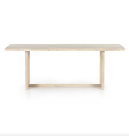 Clarita Dining Table in White Wash Mango