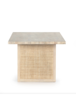 Clarita Dining Table in White Wash Mango