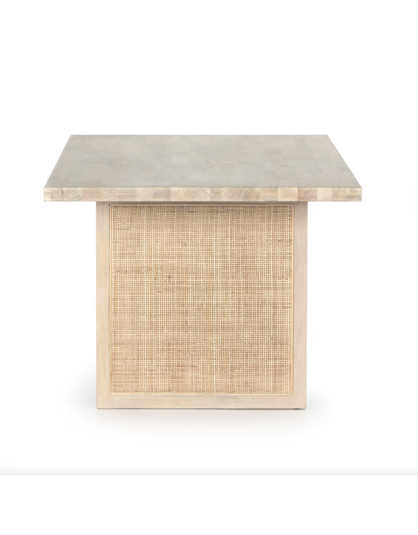 Clarita Dining Table in White Wash Mango