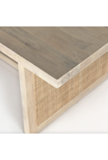 Clarita Dining Table in White Wash Mango