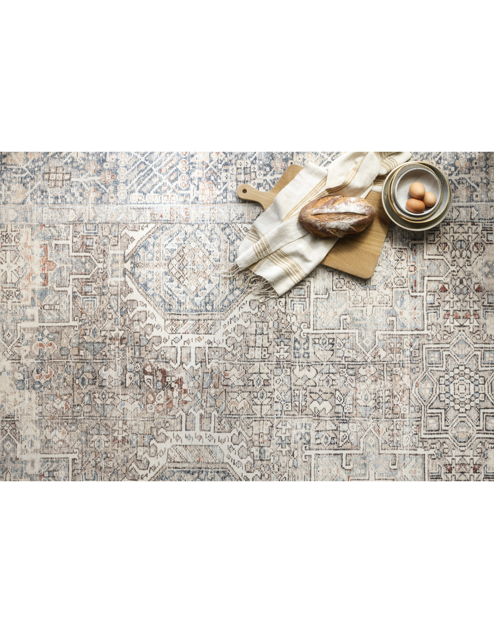 Chris Loves Julia x Loloi Jules Rug Jules-07 Natural/Ocean
