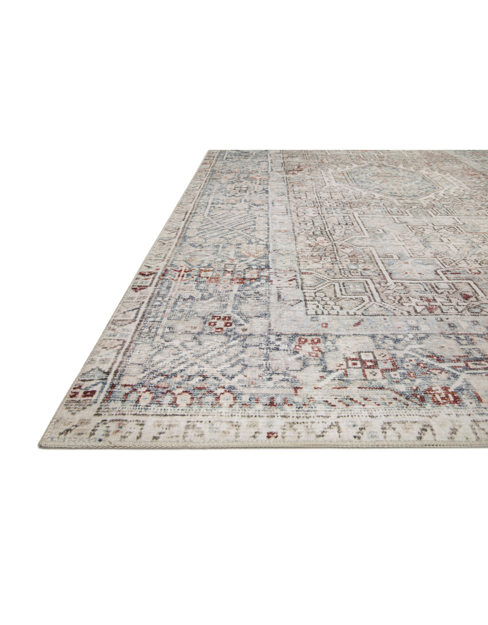 Chris Loves Julia x Loloi Jules Rug Jules-07 Natural/Ocean