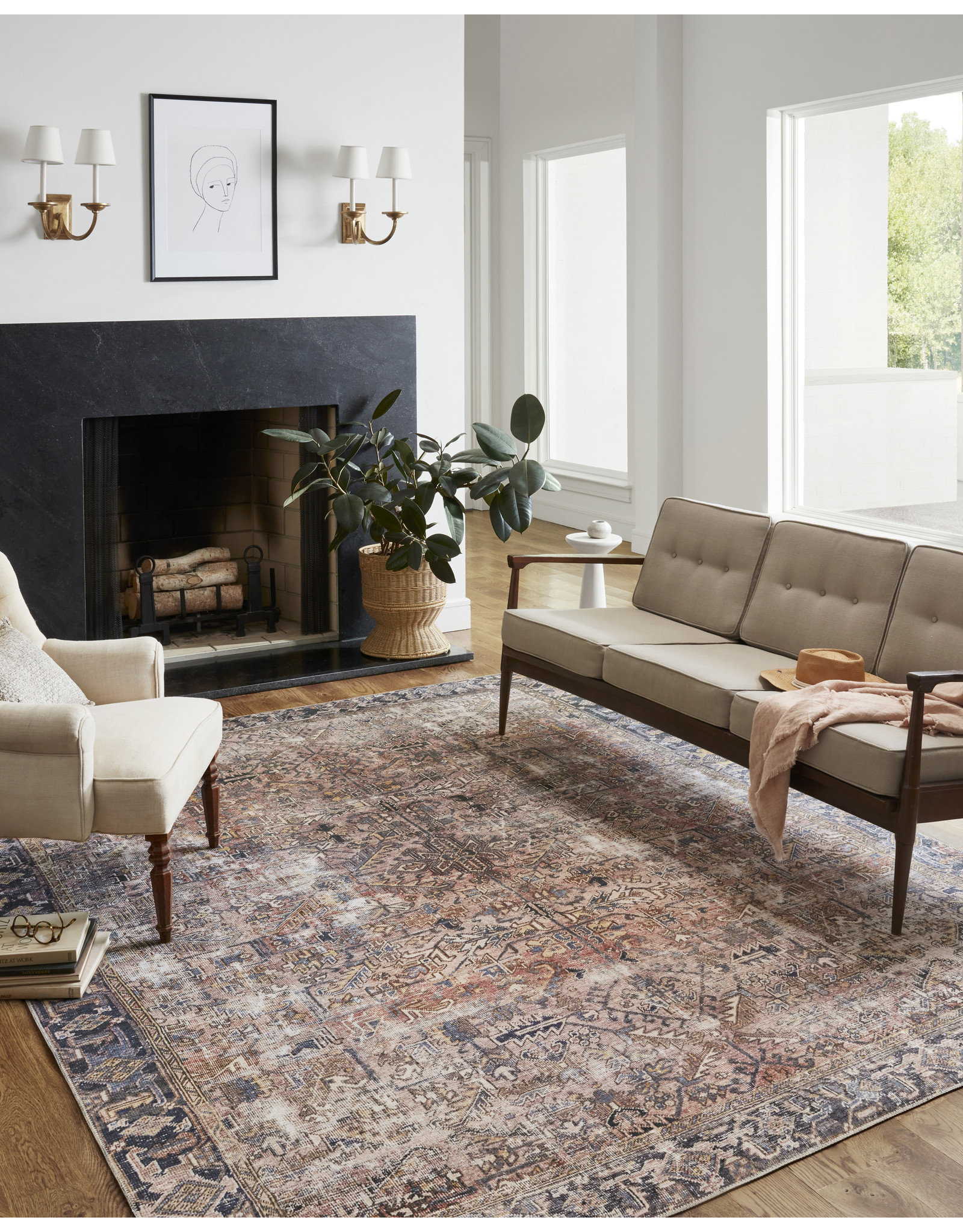 Chris Loves Julia x Loloi Jules Rug JUL-02 Terracotta/Multi