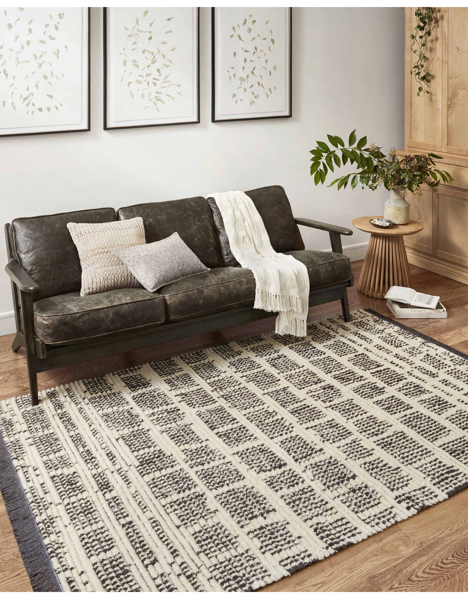 Chris Loves Julia x Loloi Alice Rug ALI-02 Cream/Charcoal