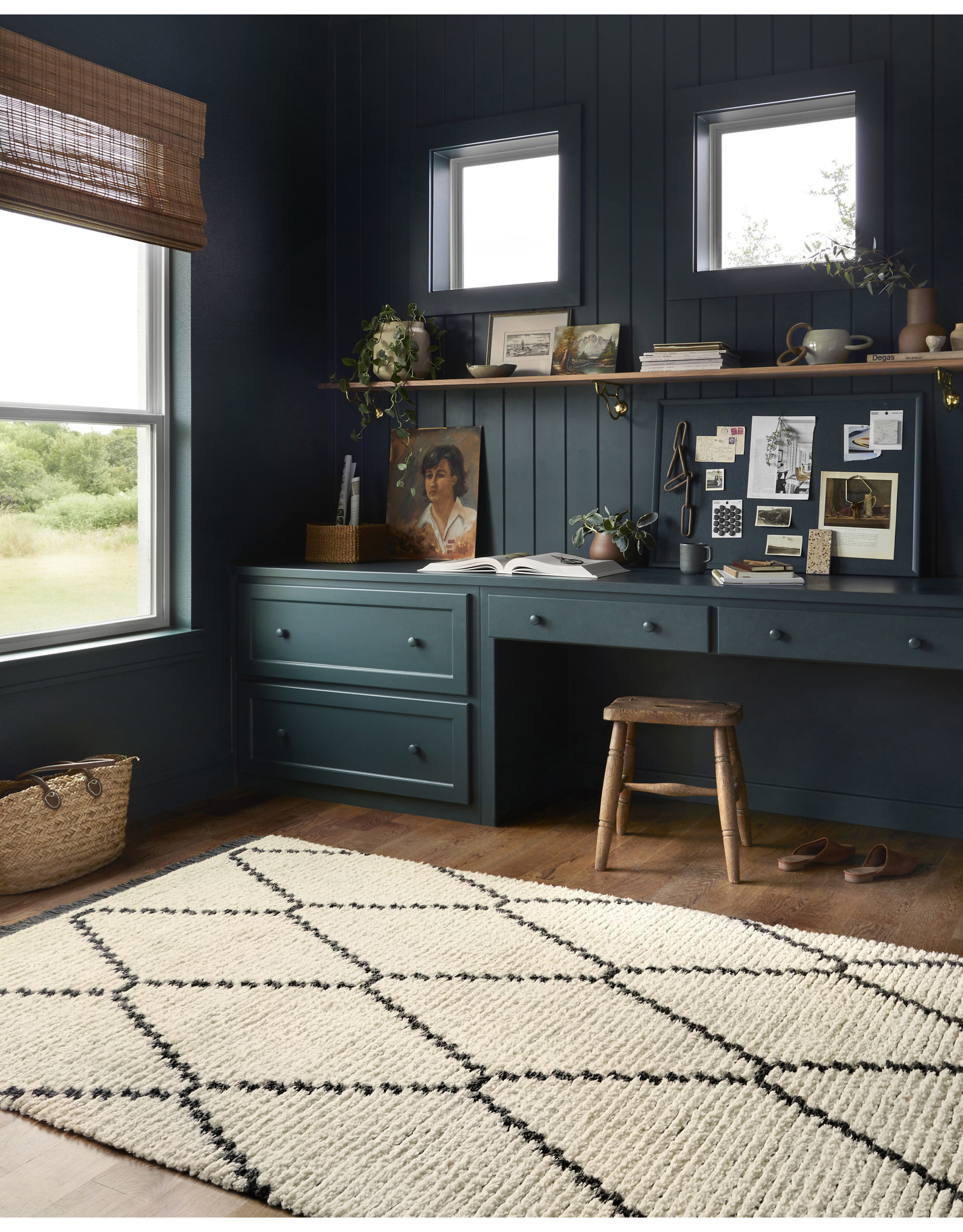 Chris Loves Julia x Loloi Alice Rug ALI-04  - Cream/Charcoal
