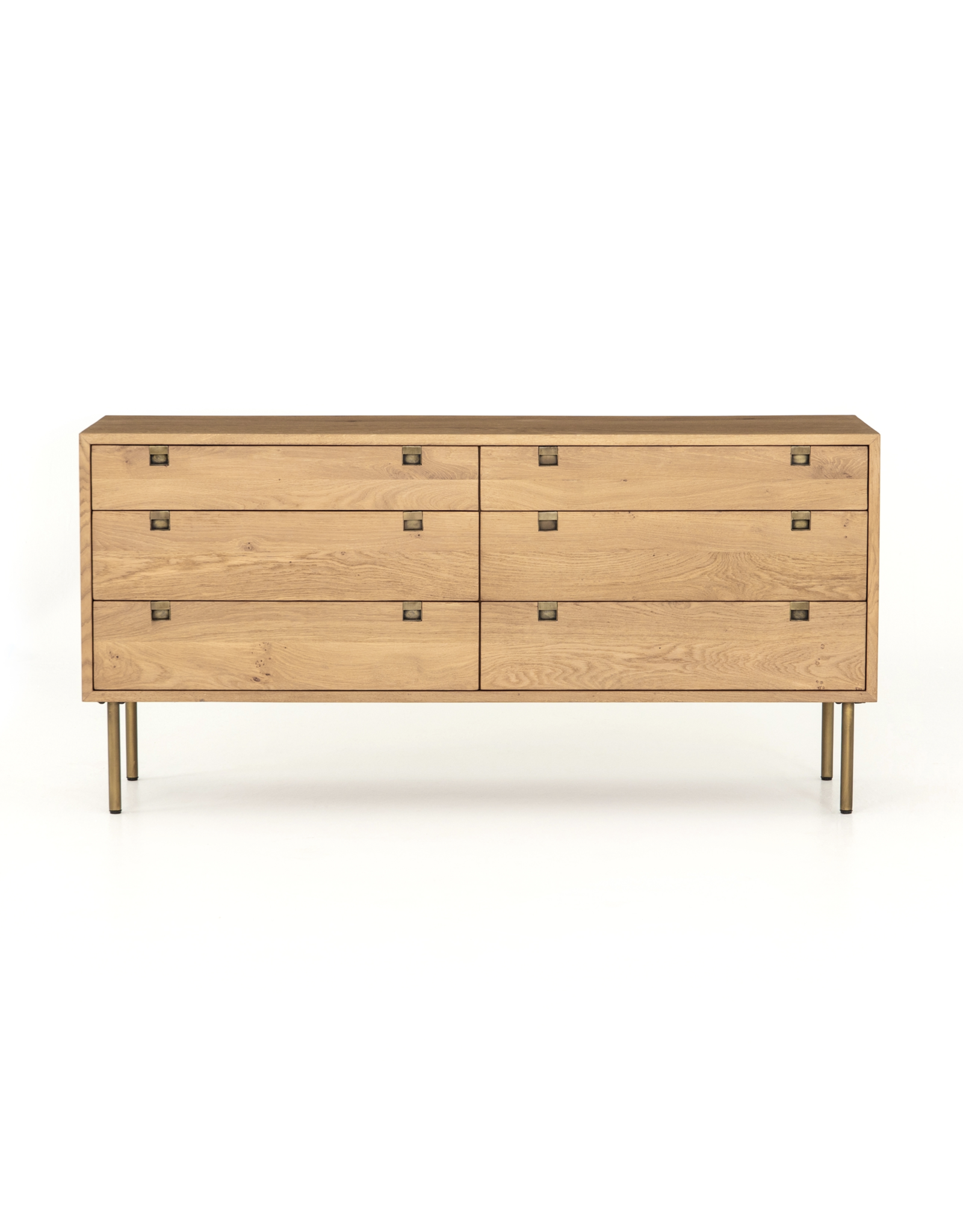 Carlisle 6 Drawer Dresser in Natural Oak