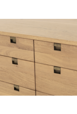 Carlisle 6 Drawer Dresser in Natural Oak