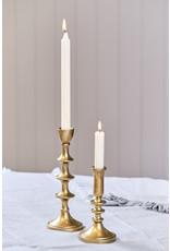 Antique Gold Finish Taper Candle Holder- Large