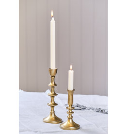 Antique Gold Finish Taper Candle Holder- Large
