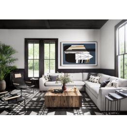 Colt 3 Piece Sectional in Aldred Silver