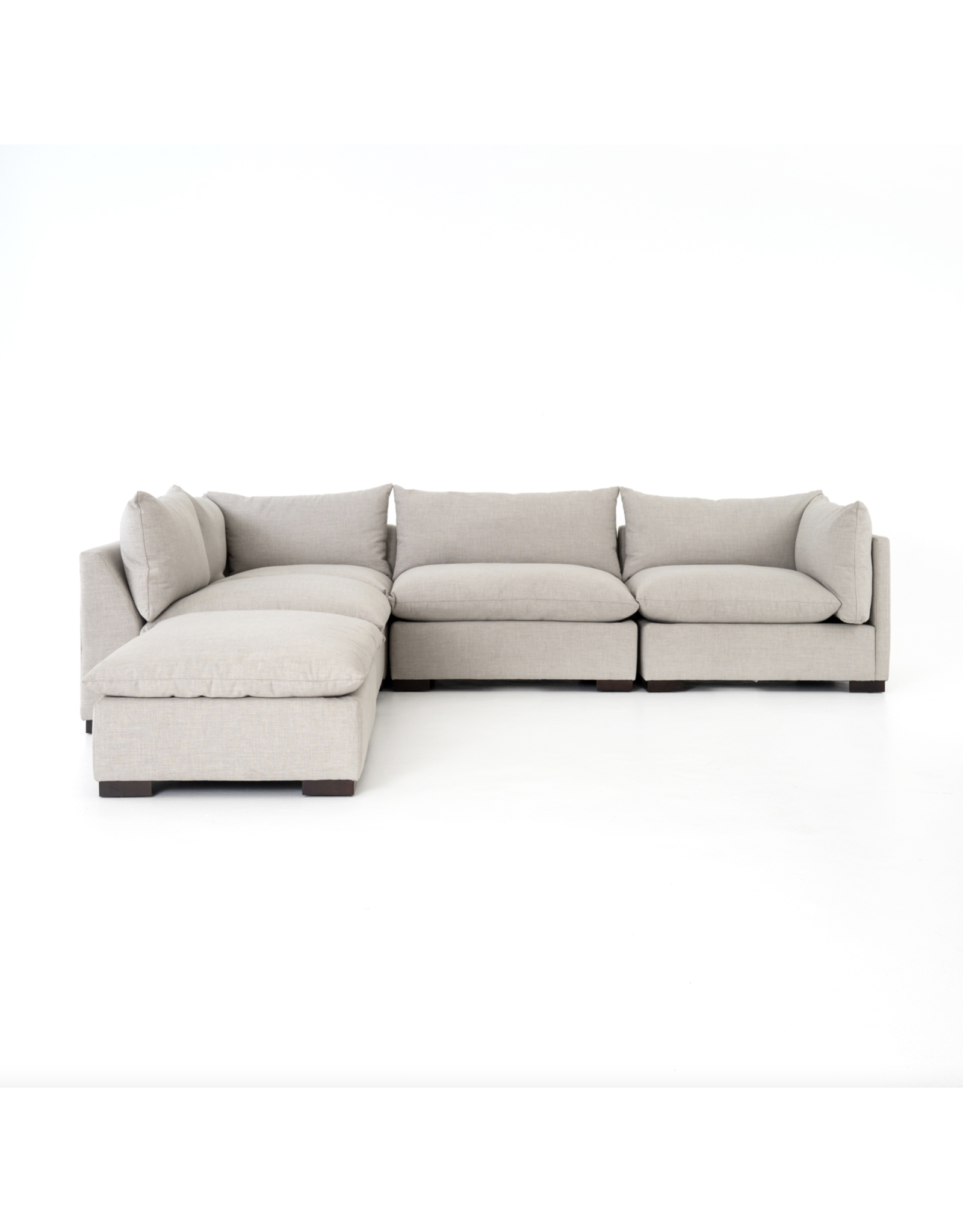 Westwood 4Pc Sectional w/ Ottoman - RAF, Bennett Moon