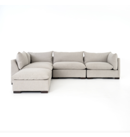 Westwood 4Pc Sectional w/ Ottoman - RAF, Bennett Moon