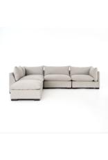 Westwood 4Pc Sectional w/ Ottoman - RAF, Bennett Moon