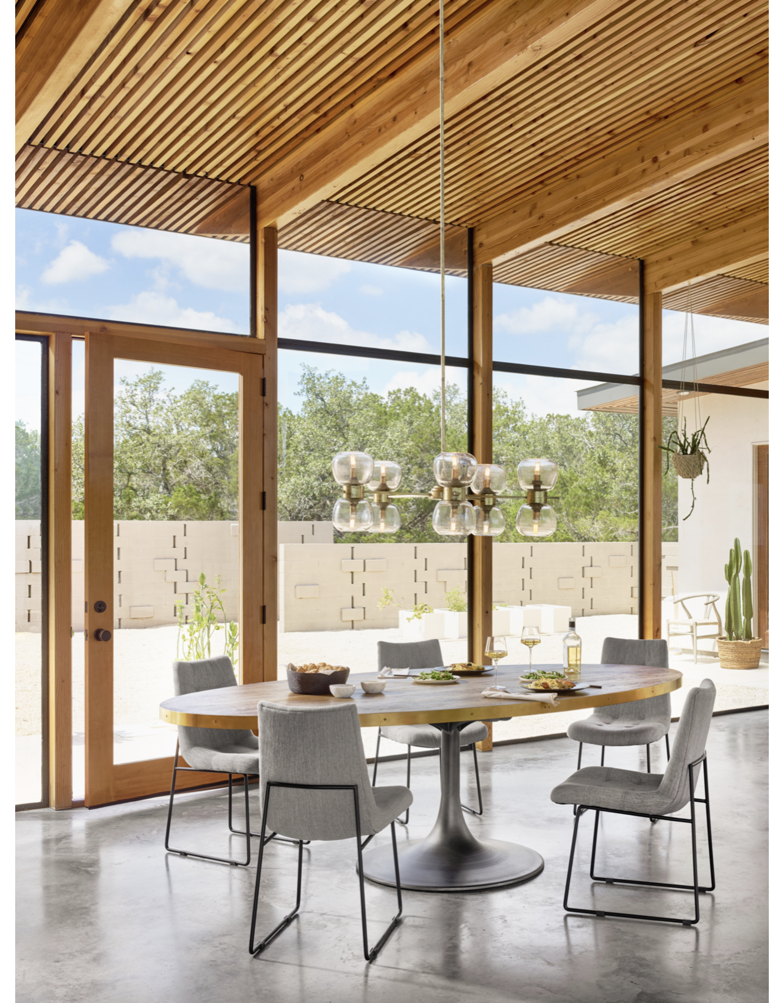 Evans Oval Dining Table 98"