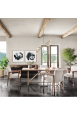 Mika Dining Table in Whitewashed Oak Veneer