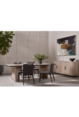 Cross Dining Table in Ashen Walnut
