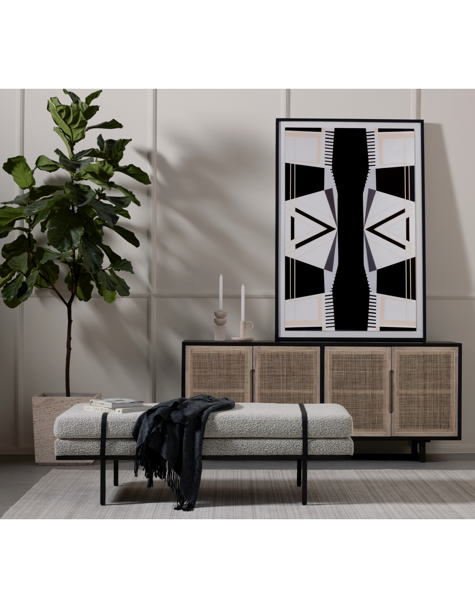 Clarita Sideboard in Black Mango