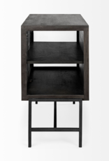 Arelius 2 Door Cabinet in Dark Brown