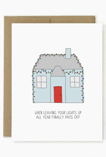 Lights Up Holiday Card