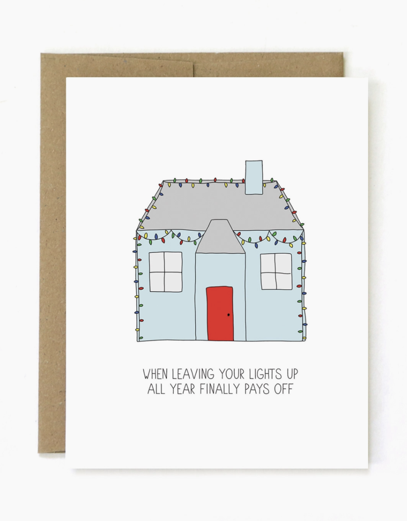 Lights Up Holiday Card