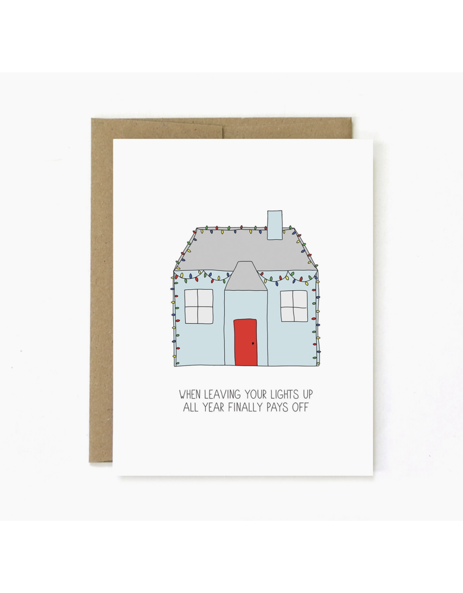 Lights Up Holiday Card