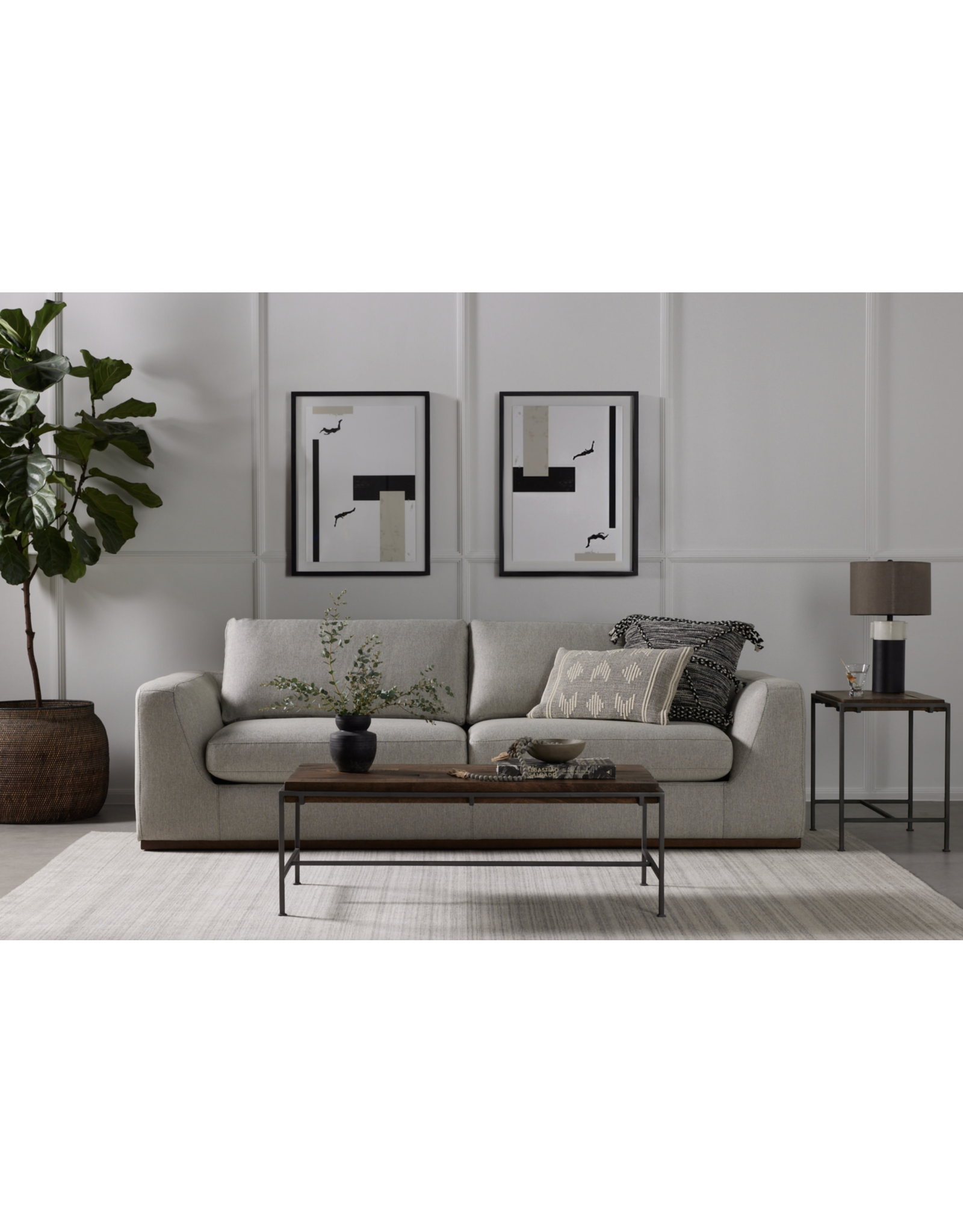 Colt Sofa in Merino Cotton-98"