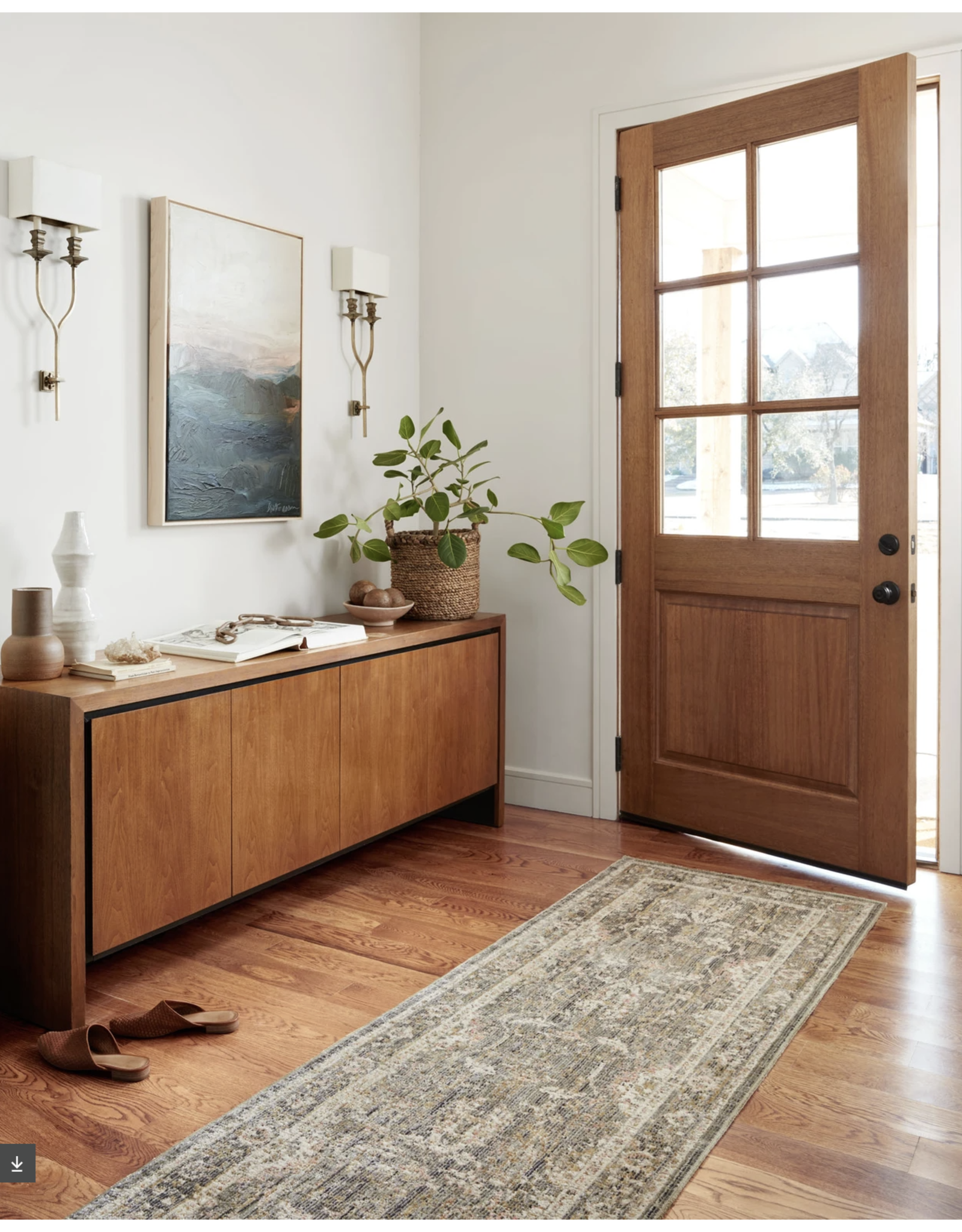 Chris Loves Julia x Loloi Rosemarie Rug  ROE-01- Sage /Blush