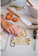 Measuring Spoons,  Brass Finish