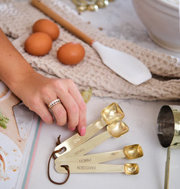 Measuring Spoons,  Brass Finish