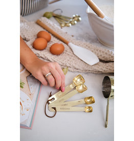 Measuring Spoons,  Brass Finish