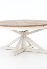 Cintra Extension Dining Table, Limestone White - 63"