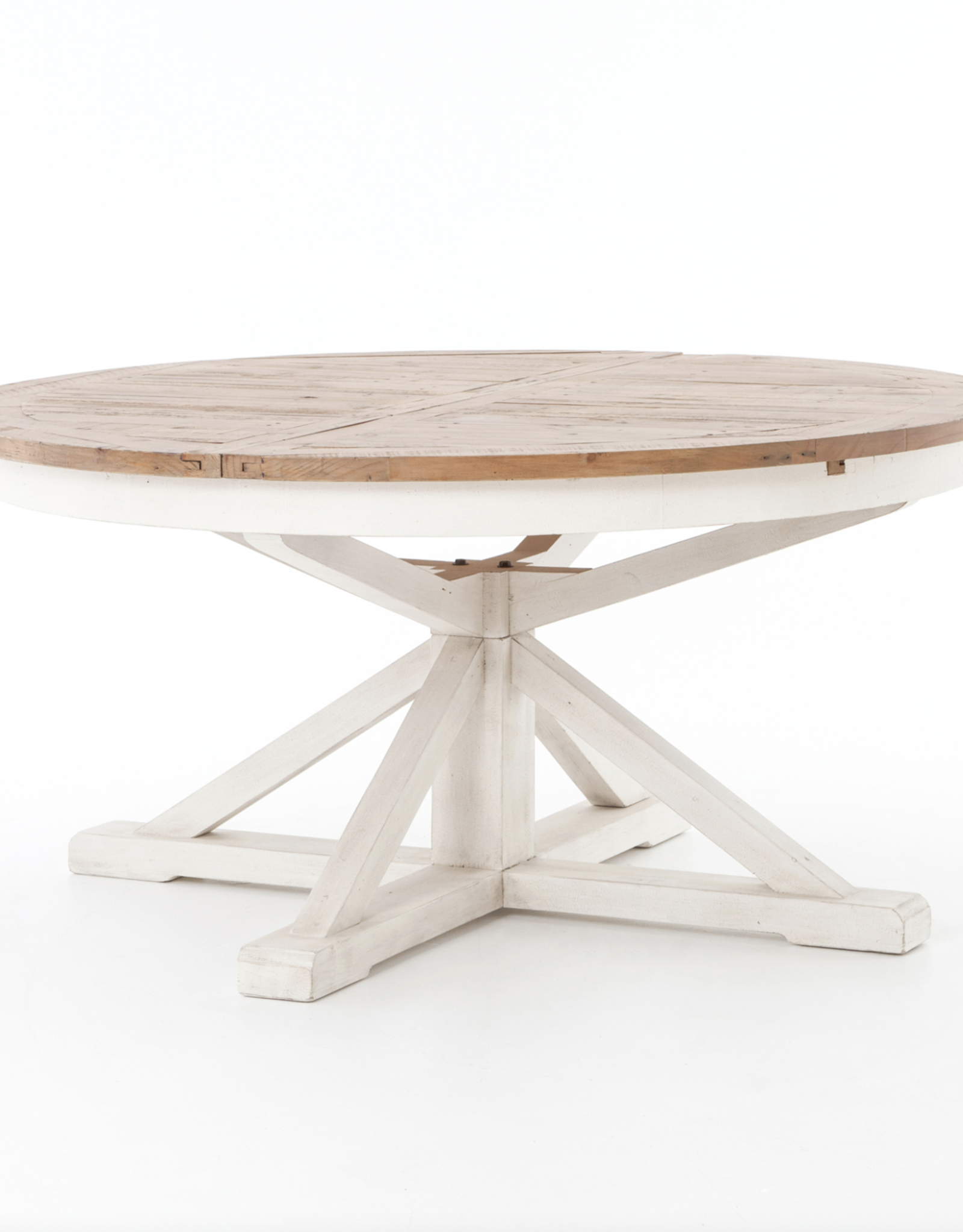 Cintra Extension Dining Table, Limestone White - 63"