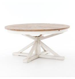 Cintra Extension Dining Table, Limestone White - 63"