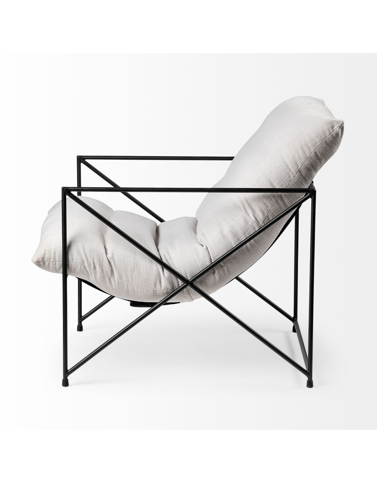 Leonidas Accent Chair, Cream